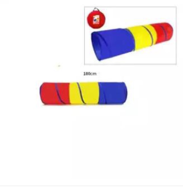 Hầm chui vải/ Ống chui 2 đầu bằng vải dài 1,8m đường kính 46 cm cho bé