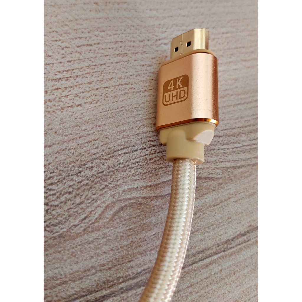 [Mã ELHACE giảm 4% đơn 300K] Cáp HDMI 2.0 bọc lưới chống nhiễu chuẩn 4K 60Hz Gold