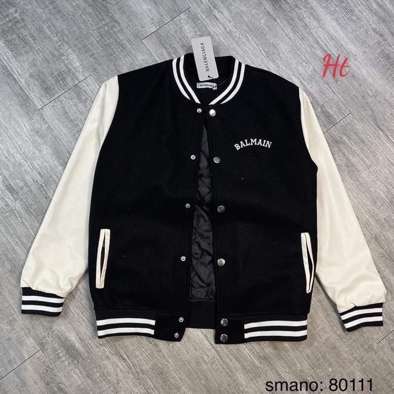 Áo bomber phối tay BALM chữ B H2A
