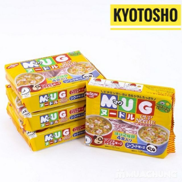 Mỳ MUG Nissin Nhật Bản cho bé , mỳ ăn liền trẻ em  NHẬT BẢN , mỳ Mug Nhật