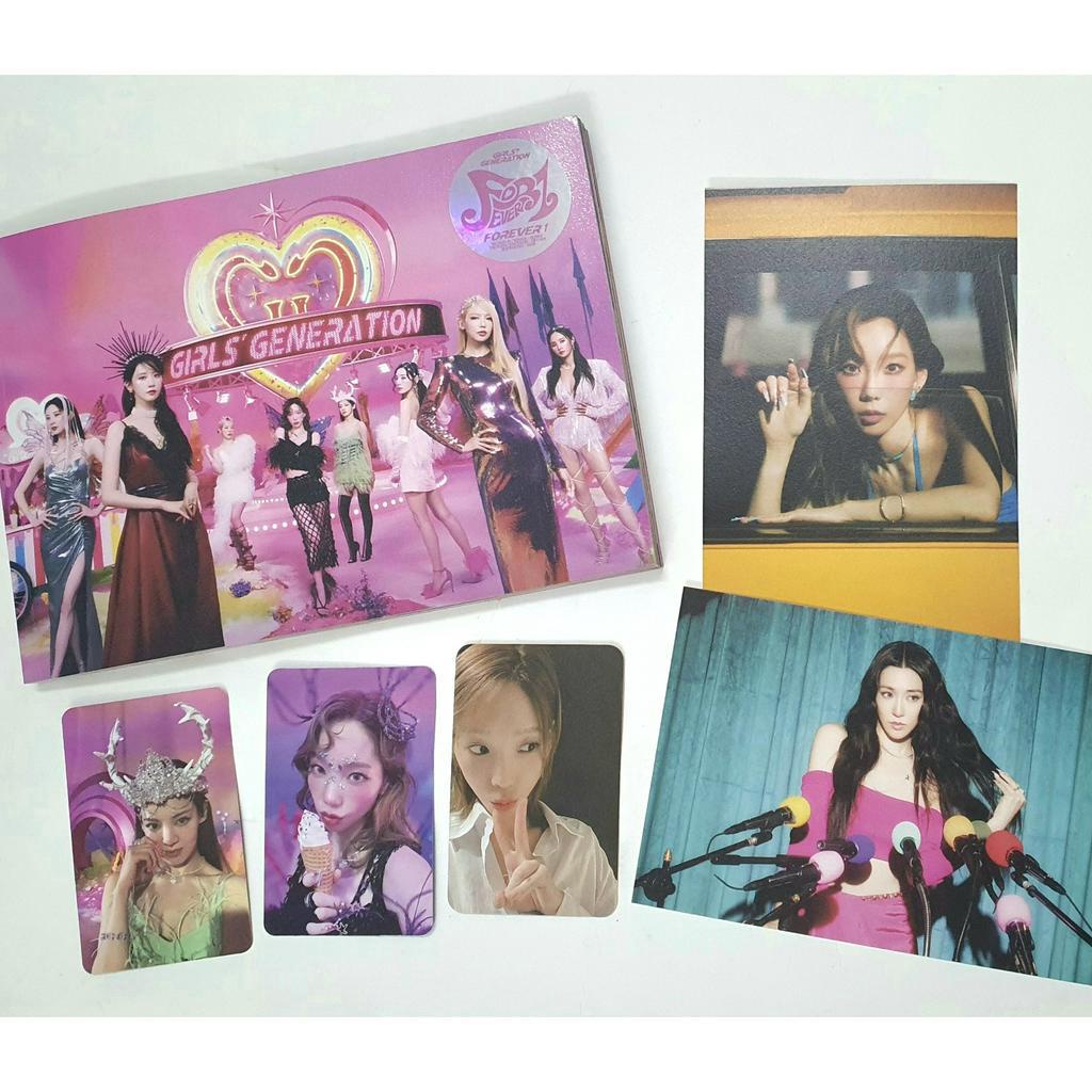 Ảnh photocard fortune album Forever 1 nguyên seal SNSD fansland card Girls' Generation Oh!GG Taeyeon Seohyun Yoona