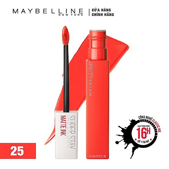 MAYBELLINE- SON KEM LÌ LÂU TRÔI - SUPER STAY MAT INK