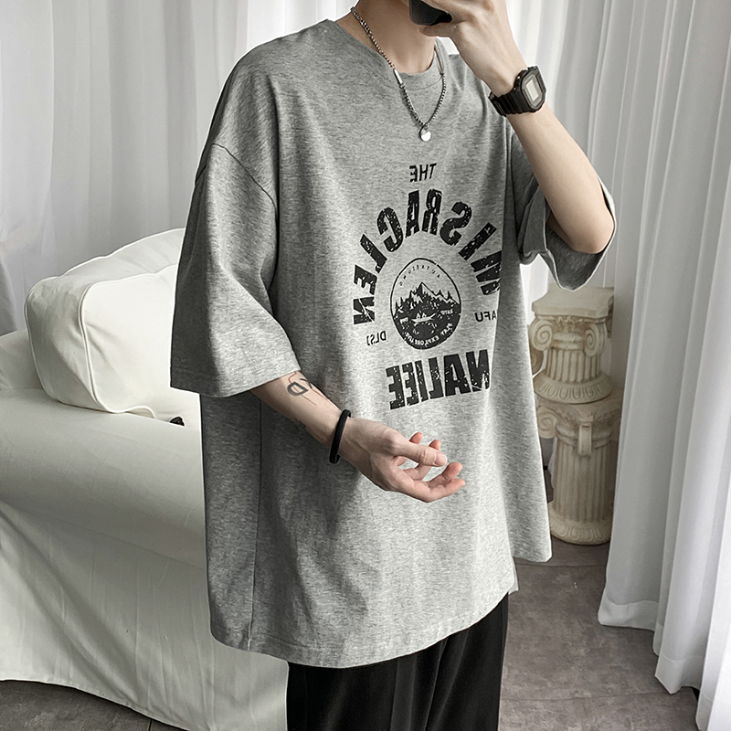 Áo Thun Nam Tay Ngắn Dáng Rộng 4 Màu Tùy Chọn Size M-8Xl