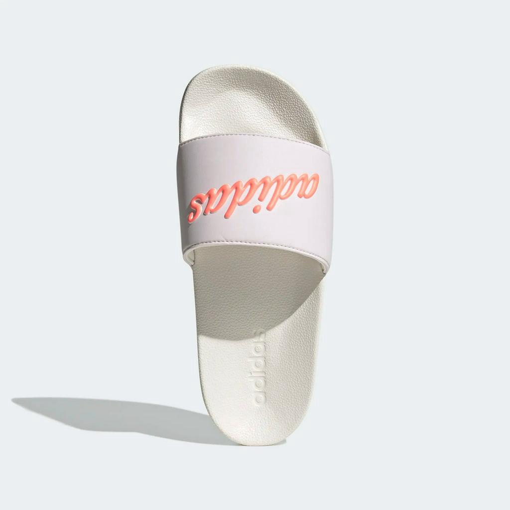 Dép chính hãng Adidas Adilette Shower nữ màu hồng nhạt logo cam