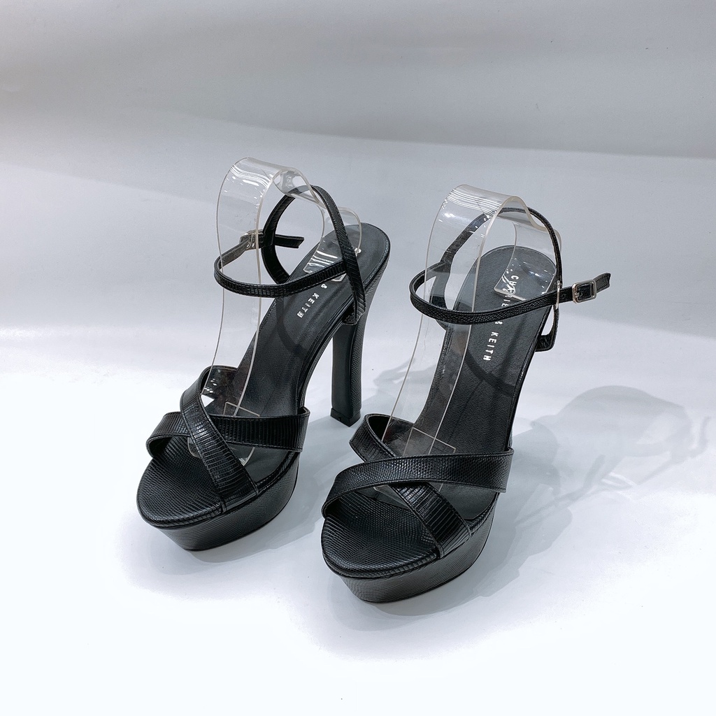 Giày sandal nữ cao gót 12 phân đế đúp hàng VNXK (ảnh thật)