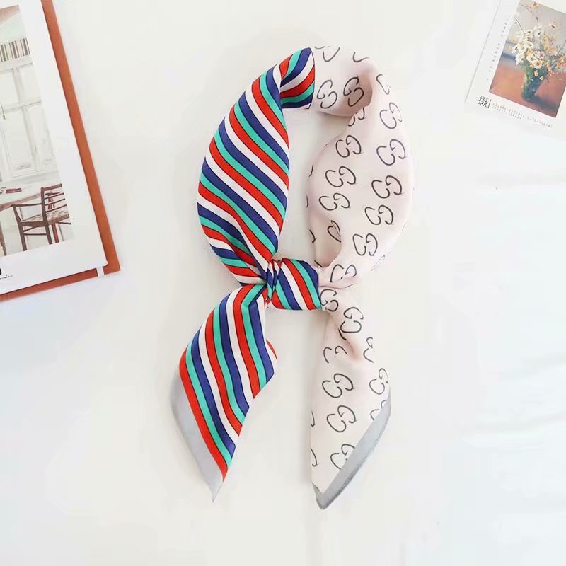Khăn Choàng Cổ Dáng Vuông In Họa Tiết Lụa Nhân Tạo 70CM  Thời Trang Thanh Lịch WJ1026-133