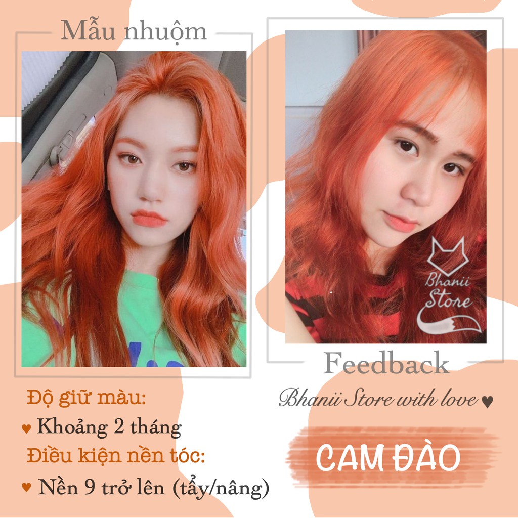 Thuốc nhuộm tóc Cam Đào bhanii store | BigBuy360 - bigbuy360.vn