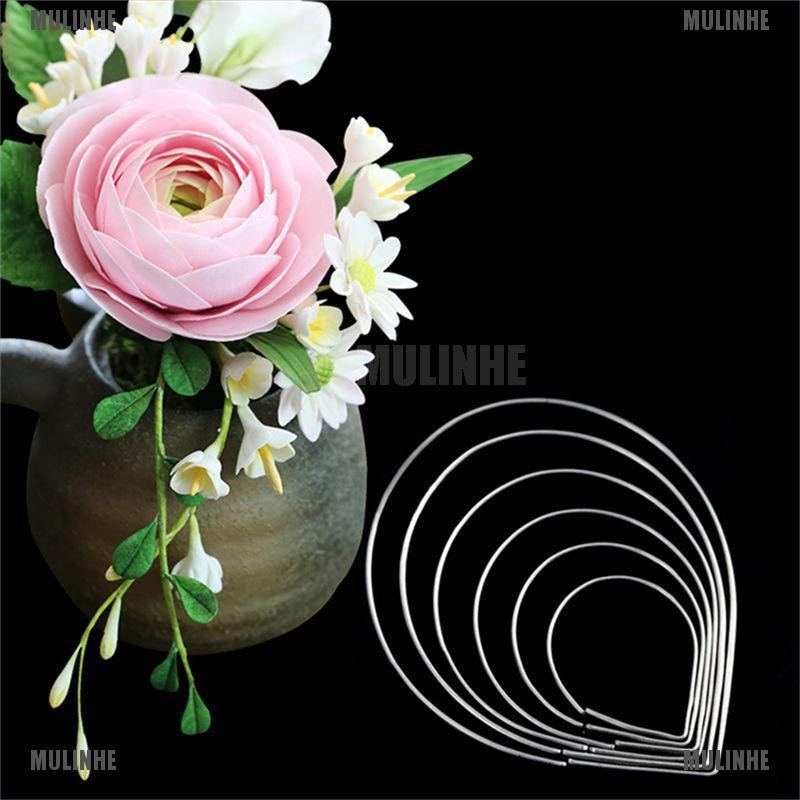 Set 6 Khuôn Cắt Tạo Hình Cánh Hoa Hồng Trang Trí Bánh Kem Tiện Dụng