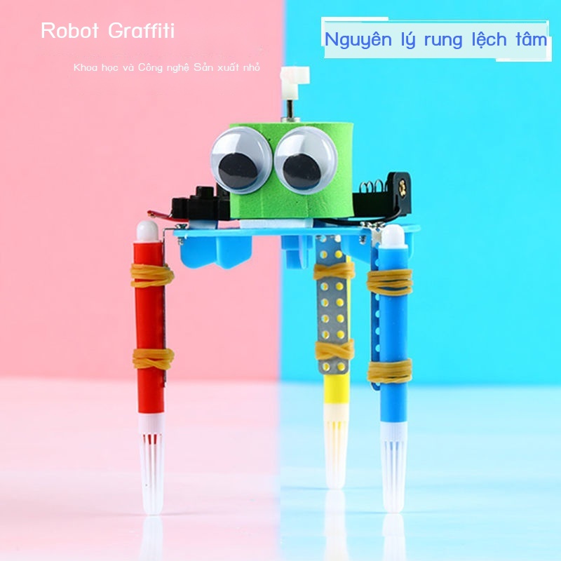 XGraffiti rô bốt tự làm công nghệ sản xuất nhỏ vật liệu sản xuất thủ công học sinh tiểu học khoa học thí nghiệm đồ chơi