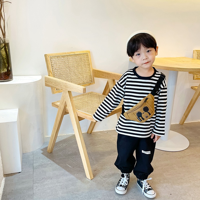 Túi Đeo Chéo Họa Tiết Hoạt Hình Phong Cách Hàn Quốc Cho Bé Gái