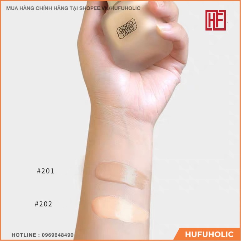 Kem nền gấu GOGO TALES mỏng mịn Soft Skin Natural Nude Feeling GT383 GOGO121 Air Flawless Foundation Gogotales GOGO22
