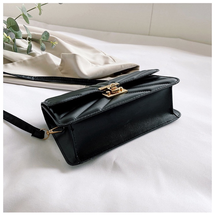 Túi xách nữ đeo vai JASMIN NOIR hình vuông cỡ nhỏ in họa tiết hoa kiểu retro thời trang cho nữ