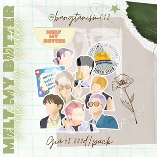[TẶNG GIFT] SET STICKER BTS "MELT MY BUTTER" - Bangtanism