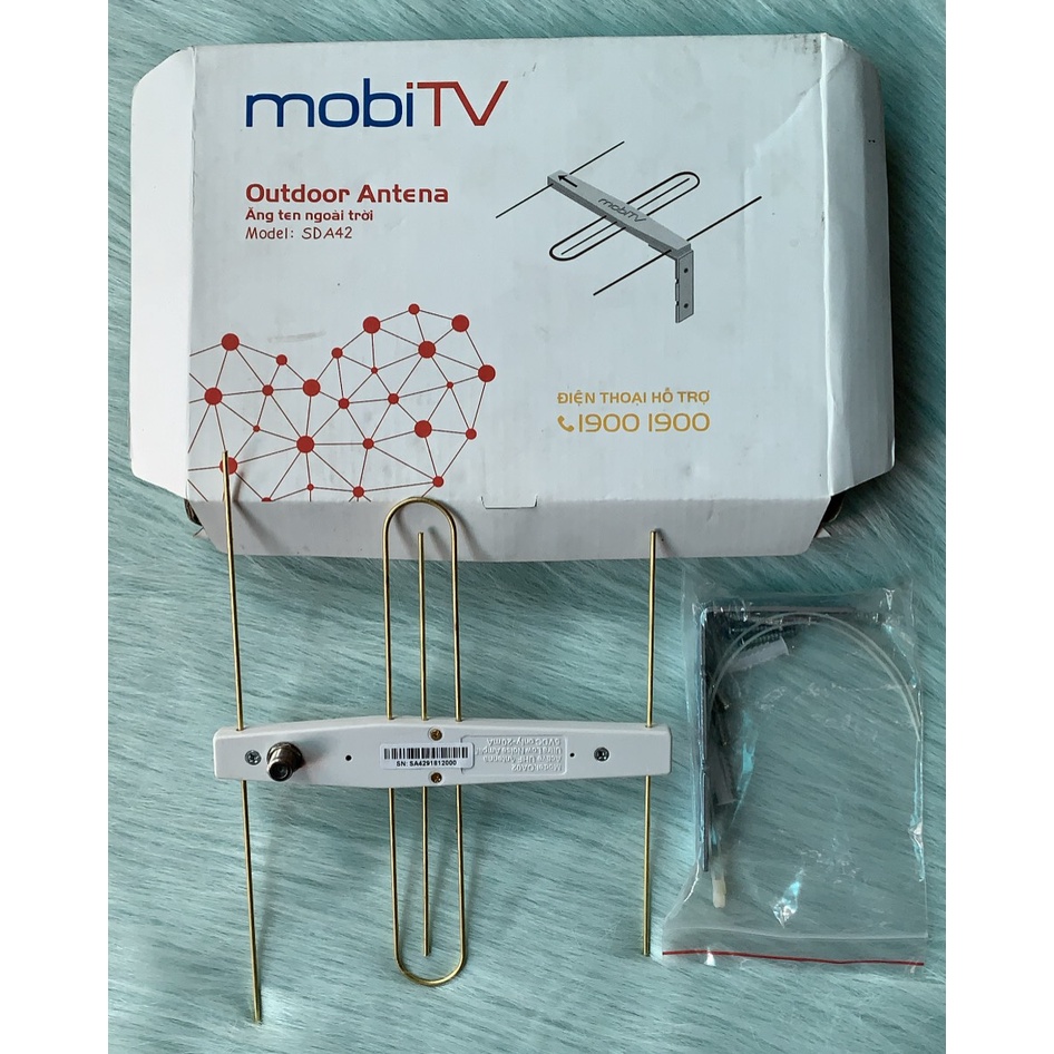 Anten Kỹ Thuật DVB-T2 MobiTV AVG Ăng Ten Ngoài Trời Kèm 15M Dây+cáp 5v (Có thể sử dụng trong nhà)