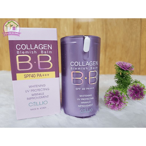 Kem Nền Cellio Collagen Blemish Balm BB SPF 40PA+++