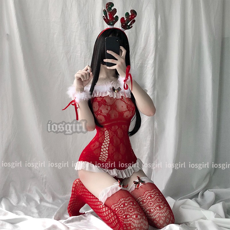 Bộ đồ hóa trang kèm quần lọt khe gợi cảm cho nữ
