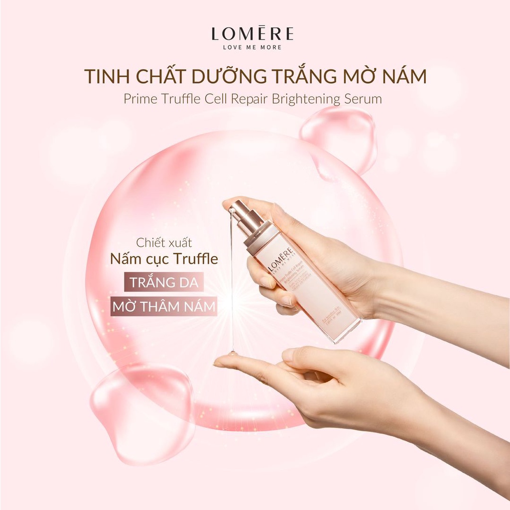 Tinh Chất Dưỡng Trắng Da LOMERE Prime Truffle Cell Mờ Nám, Cải Thiện Kết Cấu Giúp Da Khỏe Mạnh, Săn Chắc 50ml