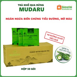 [Date 2027-Chính Hãng] Trà Khổ Qua Rừng Mudaru Hỗ trợ Tiểu Đường Hộp 50 Túi lọc Siêu Thị Sức Khoẻ 365