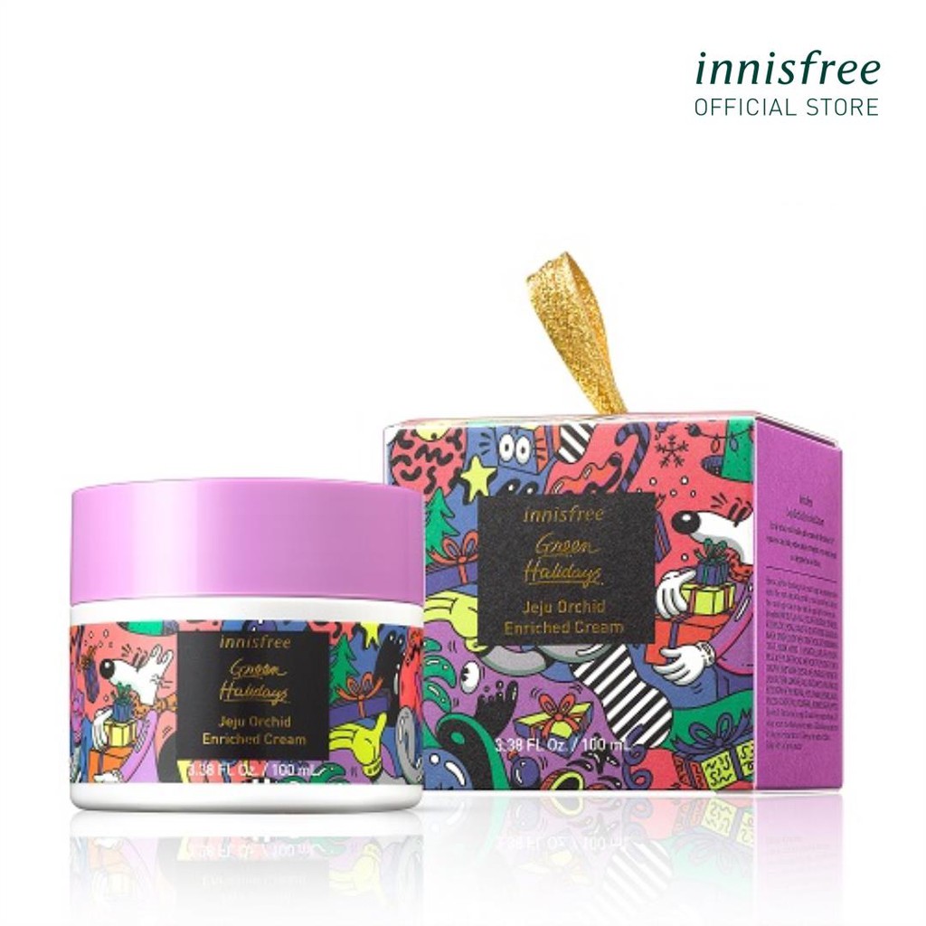 (Phiên bản giới hạn) Kem dưỡng giàu dưỡng chất ngăn ngừa lão hóa từ hoa lan innisfree Jeju Orchid Enriched Cream 100ml