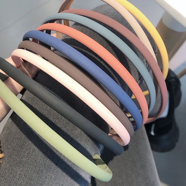 Băng Đô Cài Tóc Mỏng Màu Trơn Đơn Giản Thời Trang Hàn Quốc