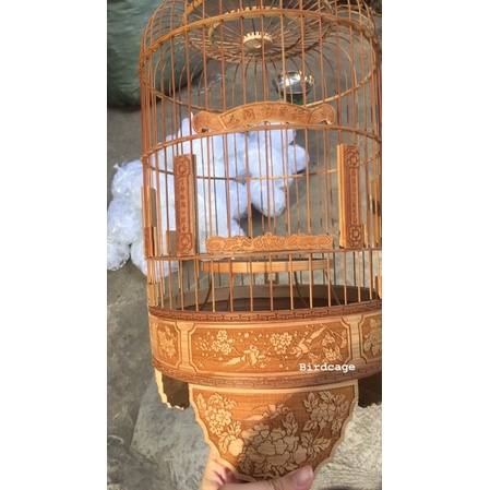 LỒNG KHUYÊN ĐỤC HOA MAI ĐẦY ĐỦ PHỤ KIỆN