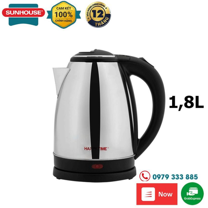 [GIÁ HỦY DIỆT] Ấm siêu tốc Inox 1.8L Sunhouse Happy Time HTD1081