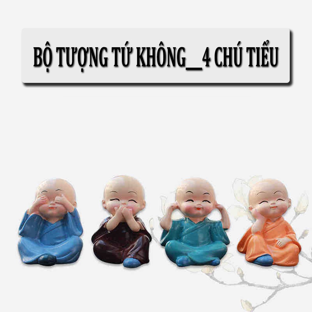 Bộ Tượng Tứ Không – Tượng 4 Chú Tiểu