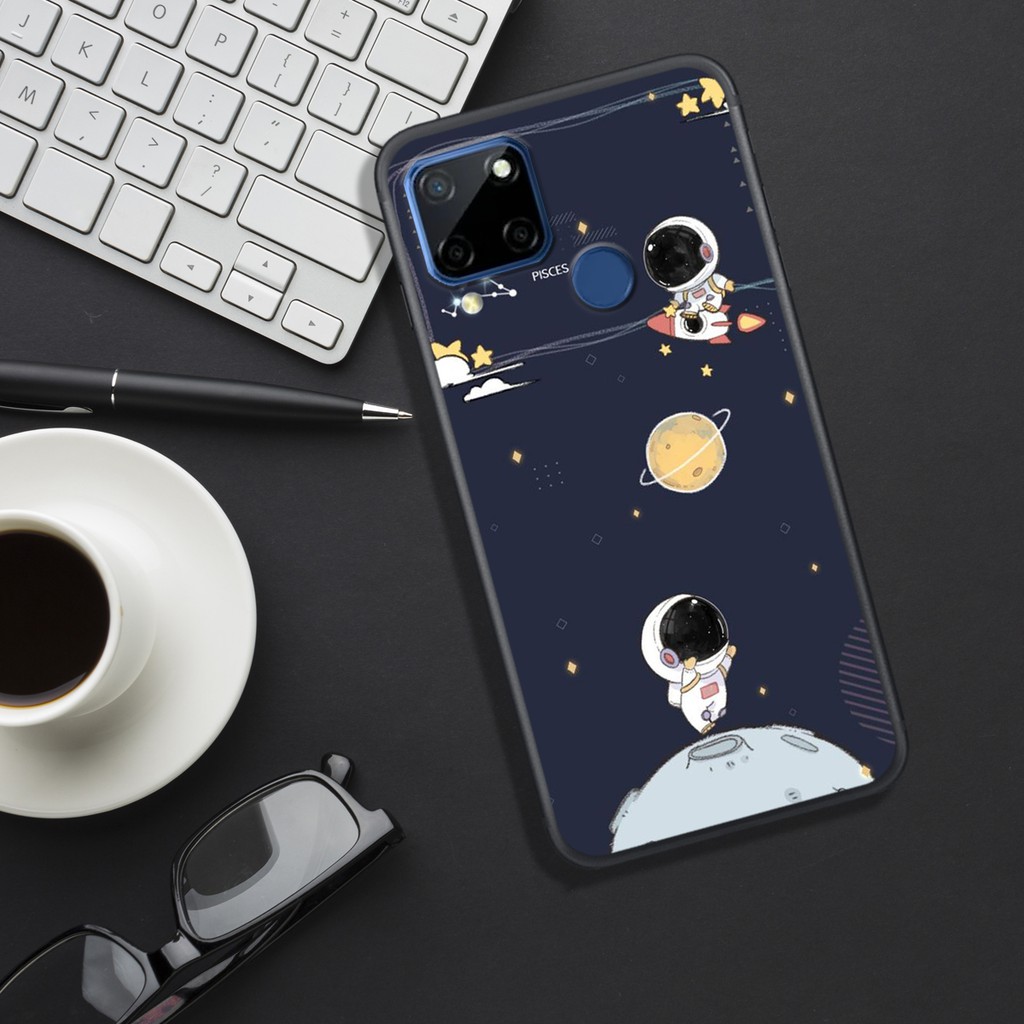 ỐP LƯNG  OPPO REALME C11 - C11 2021 - C12 - C15 - C20 - C21/C21y - C25  , IN HÌNH PHI HÀNH GIA ĐỘC LẠ, BẮT MẮT