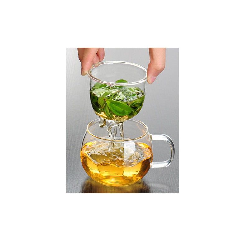 Cốc Pha Trà Thủy Tinh Có Lõi Lọc Cao Cấp 350ml | BigBuy360 - bigbuy360.vn