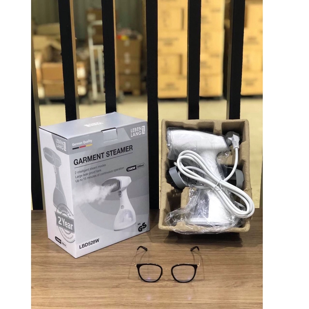 Bàn là hơi nước cầm tay LEBENLANG LBD528 công suất 1500W màu trắng – hàng Đức nhập khẩu chính hãng