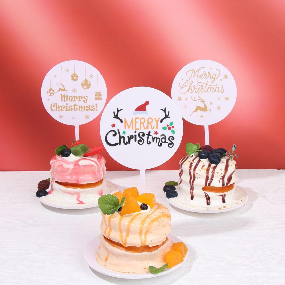 Phụ Kiện Trang Trí Bánh Kem Chữ Merry Christmas 1 Bằng Acrylic Xinh Xắn