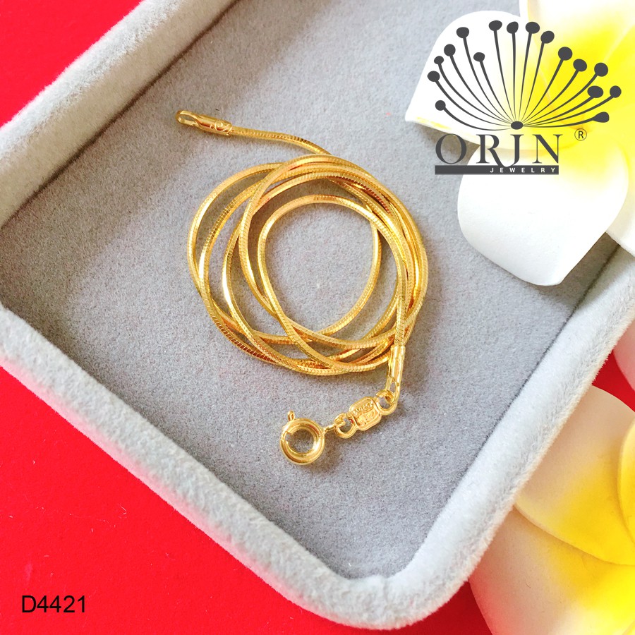 Dây chuyền dạng dây mỉ nhỏ khóa tròn bền màu cao cấp Orin D4421