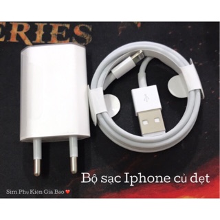 Bộ sạc Iphone 6/7/8/X sạc nhanh siêu bền. Bảo hành 1 tháng, tặng 3 dây cuốn sạc