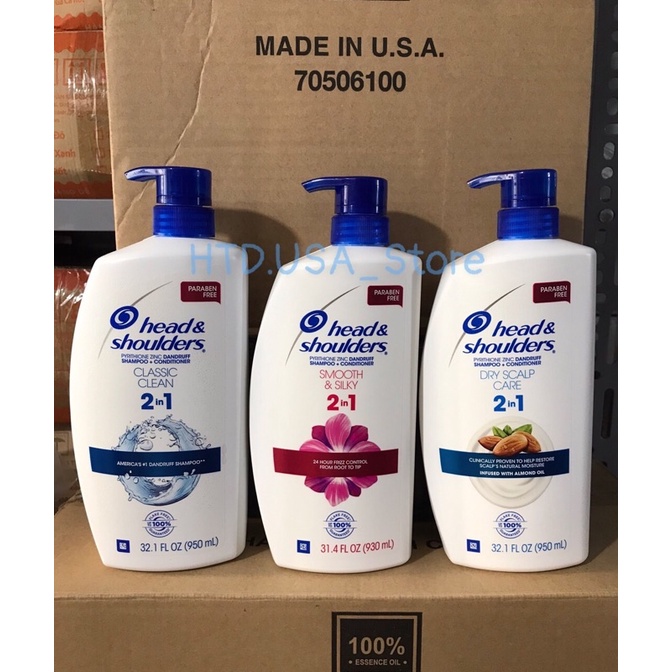Dầu Gội - Xã Head & Shoulder 950ml Nội Địa USA