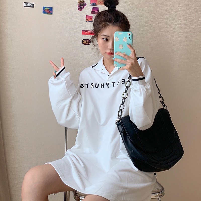 SUXI Áo Nỉ Nữ Dài Tay Có Mũ Thời Trang Hàn