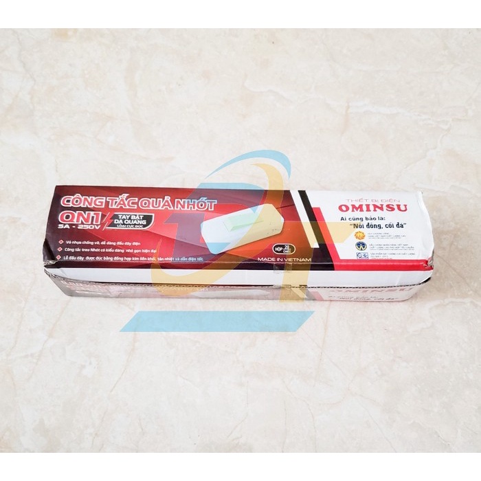 Công tắc nhót 5A-250V tay bật dạ quang Ominsu QN1