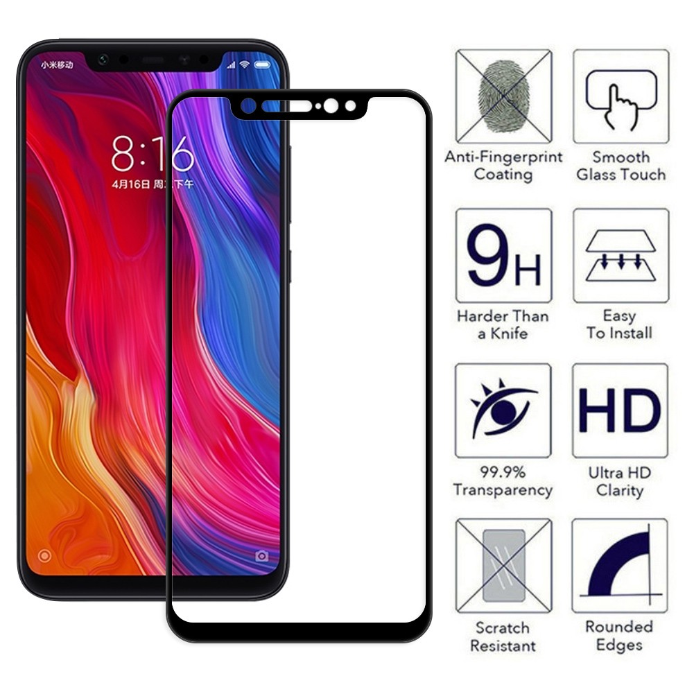 Miếng dán 5D Full màn cho Xiaomi Mi 6X - Đen
