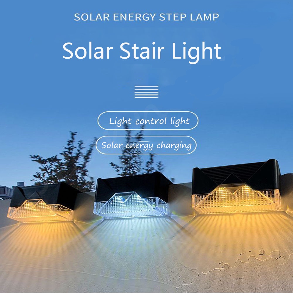 Đèn LED Năng Lượng Mặt Trời Chống Thấm Nước IP65 Gắn Hàng Rào Ngoài Trời