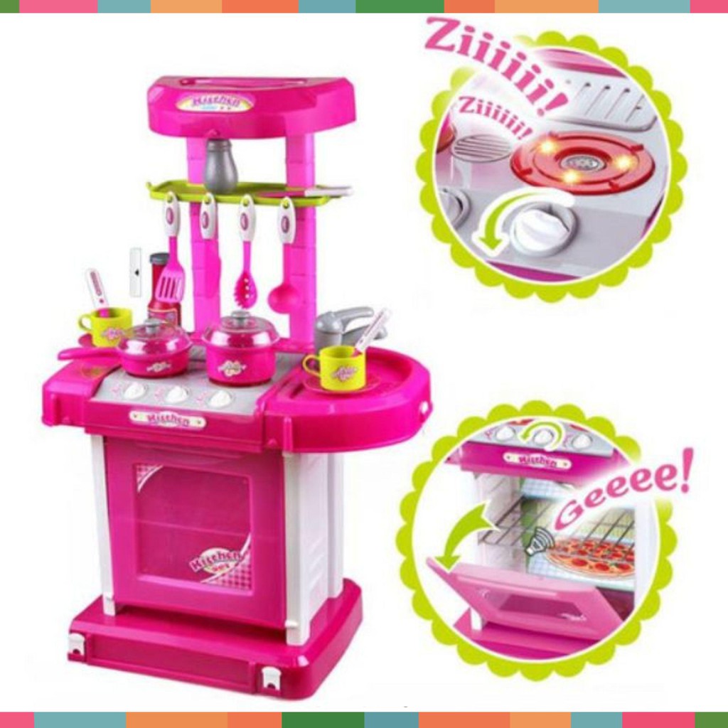 Bộ đồ chơi tủ bếp gập được thành vali [Xả kho 3 ngày]