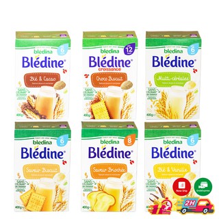 Bột pha sữa Bledine Pháp, bột lắc sữa Bledina ăn dặm cho bé 400g [Date T3/2022]