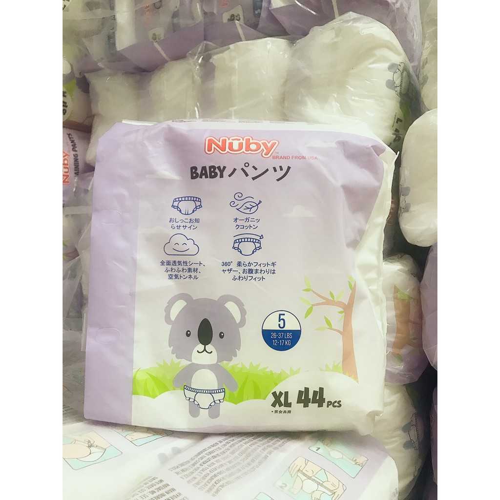 Bỉm Nuby USA S40/M36/L34 M48/L46/XL44