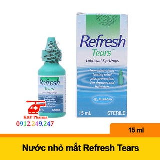 ✅ nước nhỏ mắt refresh tears 15ml - nước mắt nhân tạo