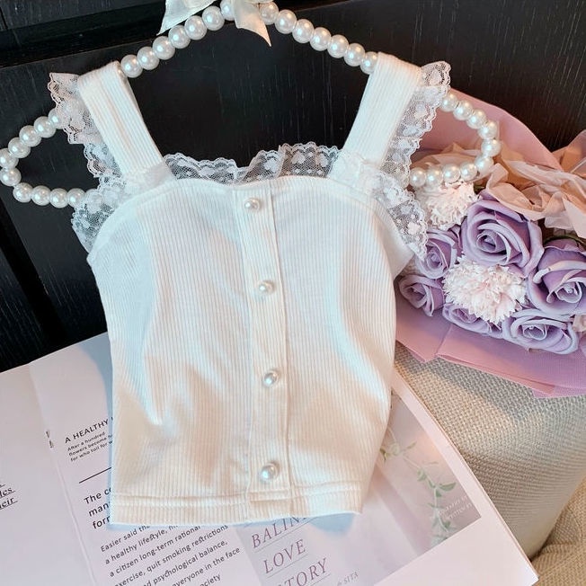 Áo hai dây màu kẹo phong cách Hàn Quốc dành cho nữ