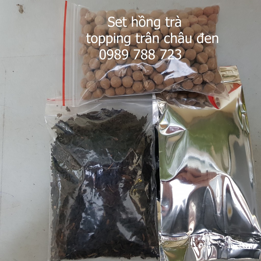 TẶNG CÔNG THỨC PHA - Set làm 10 cốc trà sữa hồng trà 350ml / 10 cốc trà nhài 350ml / 5 cốc trà sữa socola 350ml