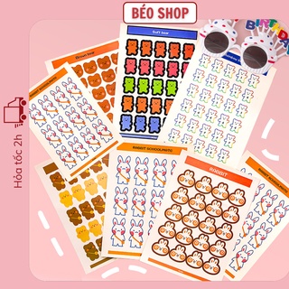 Hình dán sticker Béo shop trang trí điện thoại laptop ipad decor bàn học dán sổ lưu niệm ghi chú ST02