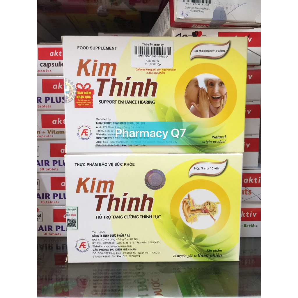 Kim Thính - Giúp tăng cường sức khỏe, hỗ trợ tăng cương thính lực (Hộp 3 vỉ x 10 viên)