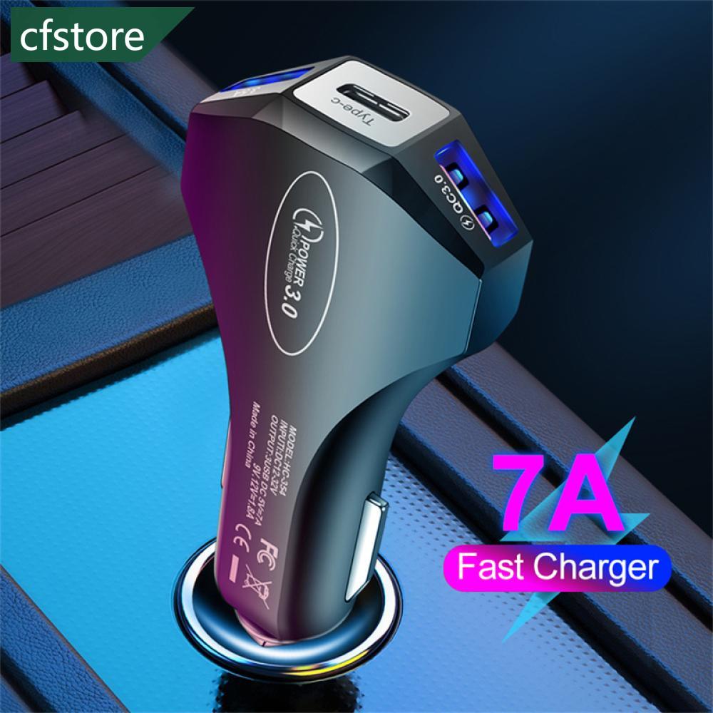 Tẩu Sạc Nhanh QC3.0 3.5A 3 Cổng S8T6 Thông Dụng Cho Xe Hơi