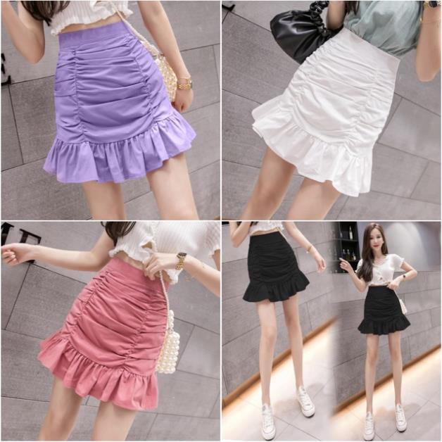 CHÂN VÁY ĐUÔI CÁ NHÚN CẠP CAO CÓ QUẦN TRONG/ CHÂN VÁY ÔM BODY ☘️☘️ [Hàng Siêu Cấp] | BigBuy360 - bigbuy360.vn