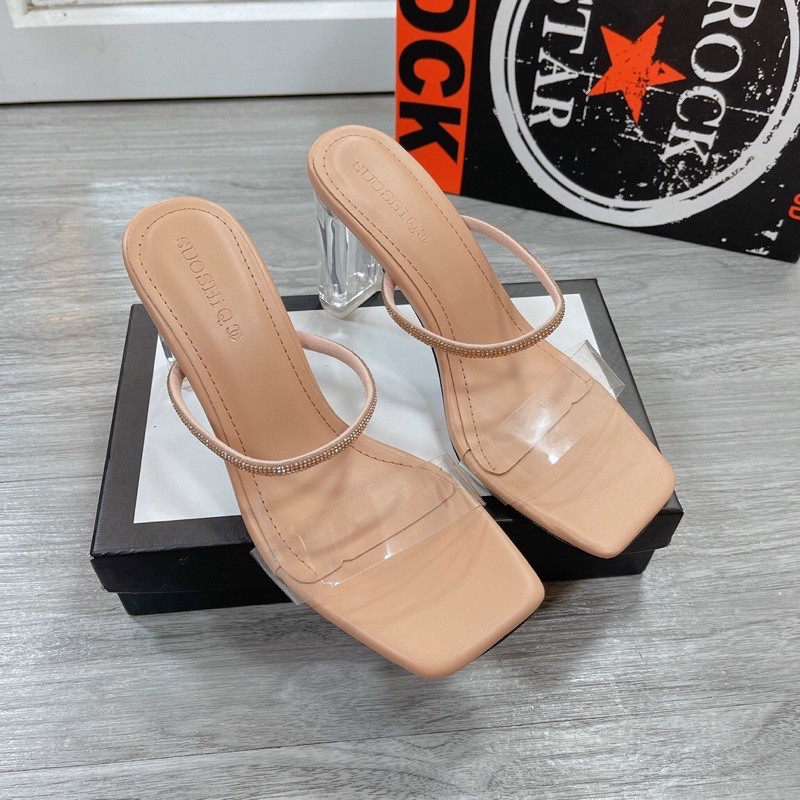 Guốc Mica 2 cầu quai đá và quai trong