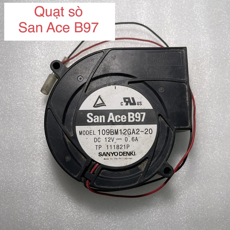 ✅ Quạt sò tháo máy nhật 12V 0.77A - kích thước 97x95x33mm. Quạt tản nhiệt 12V